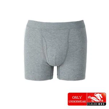 Katı gri erkek Boxer külot